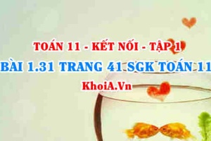 Bài 1.31 trang 41 SGK Toán 11 tập 1 Kết nối tri thức